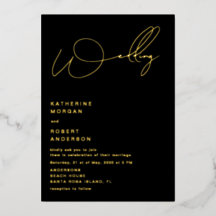 Einladung zur Hochzeit von eleganten Schriftzeiche