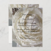 Einladung zur Hochzeit von Elfenbein (Vorne/Hinten)