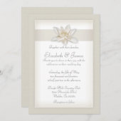 Einladung zur Hochzeit von Elfenbein (Vorne/Hinten)