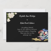 Einladung zur Hochzeit von Fahrradfahrern (Rückseite)