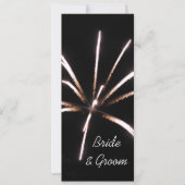 Einladung zur Hochzeit von Feuerwerkskörpern (Vorderseite)