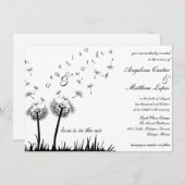 Einladung zur Hochzeit von Fliegenleuchtern (Vorne/Hinten)