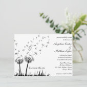 Einladung zur Hochzeit von Fliegenleuchtern (Stehend Vorderseite)