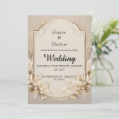 Einladung zur Hochzeit von Flora (Stehend Vorderseite)