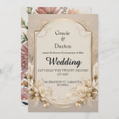 Einladung zur Hochzeit von Flora (Vorne/Hinten)