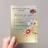 Einladung zur Hochzeit von Floral Acrylic (Insitu (Handheld))