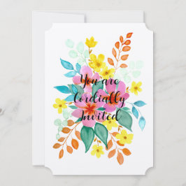 Einladung zur Hochzeit von Floral Spray