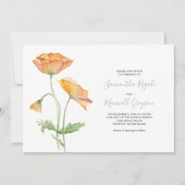 Einladung zur Hochzeit von Floral Watercolor