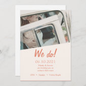 Einladung zur Hochzeit von Foto Beach (Vorne/Hinten)