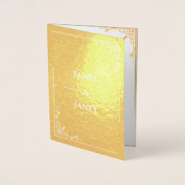 Einladung zur Hochzeit von Foto Gold Foil