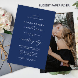 Einladung zur Hochzeit von Foto und Marineinfanter Flyer