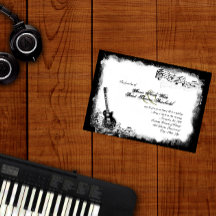 Einladung zur Hochzeit von Funky Electric Gitarre