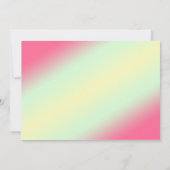 Einladung zur Hochzeit von gelben und rosa Peony L (Rückseite)