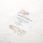 Einladung zur Hochzeit von Gold-Blume (Gedreht)