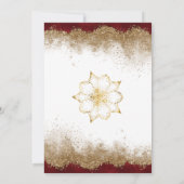 Einladung zur Hochzeit von Gold Foil (Rückseite)