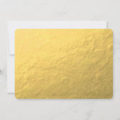 Einladung zur Hochzeit von Gold Peacock (Rückseite)