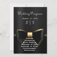 Einladung zur Hochzeit von Gold und Black Tuxedo