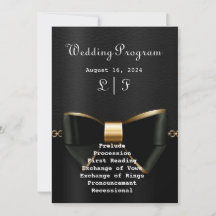 Einladung zur Hochzeit von Gold und Black Tuxedo
