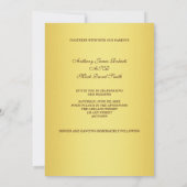 Einladung zur Hochzeit von Gold und Brown (Rückseite)