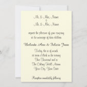 Einladung zur Hochzeit von Gold und Schokolade Bro (Rückseite)