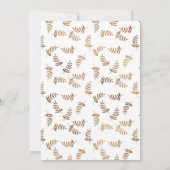 Einladung zur Hochzeit von Gold und Schwarz (Rückseite)