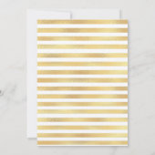 Einladung zur Hochzeit von Goldfolien mit edlem Dr (Rückseite)