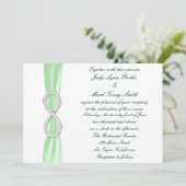 Einladung zur Hochzeit von Green Diamond Infinity (Stehend Vorderseite)