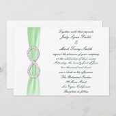Einladung zur Hochzeit von Green Diamond Infinity (Vorne/Hinten)