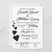 Einladung zur Hochzeit von Green Tartan (Rückseite)