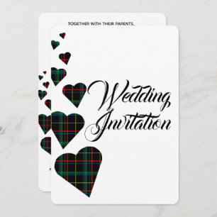Einladung zur Hochzeit von Green Tartan