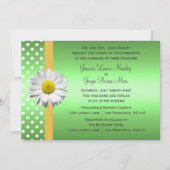 Einladung zur Hochzeit von Grün und Gelb (Vorderseite)