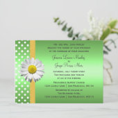 Einladung zur Hochzeit von Grün und Gelb (Stehend Vorderseite)