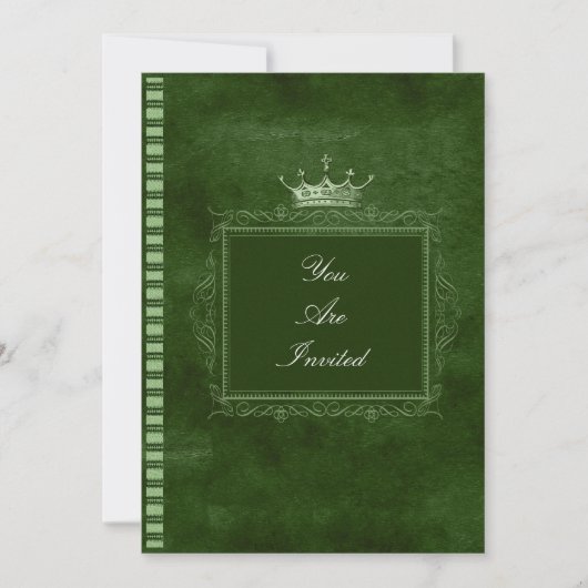 Einladung zur Hochzeit von Grünkronen (Vorderseite)