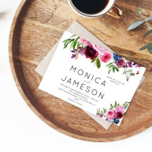 Einladung zur Hochzeit von heißen rosa und blauen 