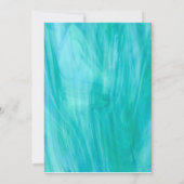 Einladung zur Hochzeit von hellen Blumen (Rückseite)