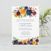 Einladung zur Hochzeit von hellen Wasserfarben (Stehend Vorderseite)