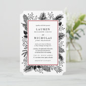 Einladung zur Hochzeit von Holly und Pine | Cranbe (Stehend Vorderseite)