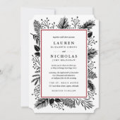 Einladung zur Hochzeit von Holly und Pine | Cranbe (Vorderseite)