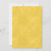 Einladung zur Hochzeit von hübsch-gelber Nadel (Rückseite)