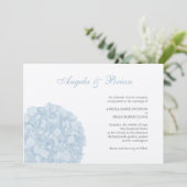 Einladung zur Hochzeit von Hydrangea (Stehend Vorderseite)