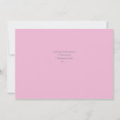 Einladung zur Hochzeit von Hydrangea (Rückseite)