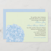 Einladung zur Hochzeit von Hydrangea (Vorne/Hinten)
