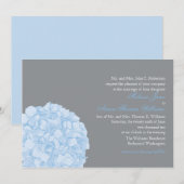 Einladung zur Hochzeit von Hydrangea (Vorne/Hinten)