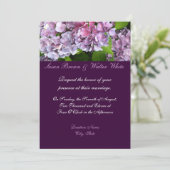 Einladung zur Hochzeit von Hydrangea (Stehend Vorderseite)