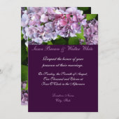 Einladung zur Hochzeit von Hydrangea (Vorne/Hinten)