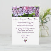 Einladung zur Hochzeit von Hydrangea (Stehend Vorderseite)