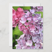 Einladung zur Hochzeit von Hydrangea (Rückseite)