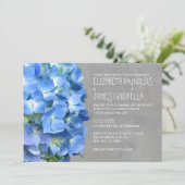Einladung zur Hochzeit von Hydrangea (Stehend Vorderseite)