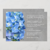 Einladung zur Hochzeit von Hydrangea (Vorne/Hinten)