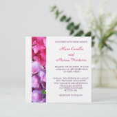 Einladung zur Hochzeit von Hydrangea (Stehend Vorderseite)